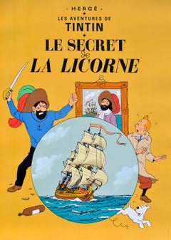 TINTIN : The Secret Of The Unicorn -  Official print (Tintin Museum)