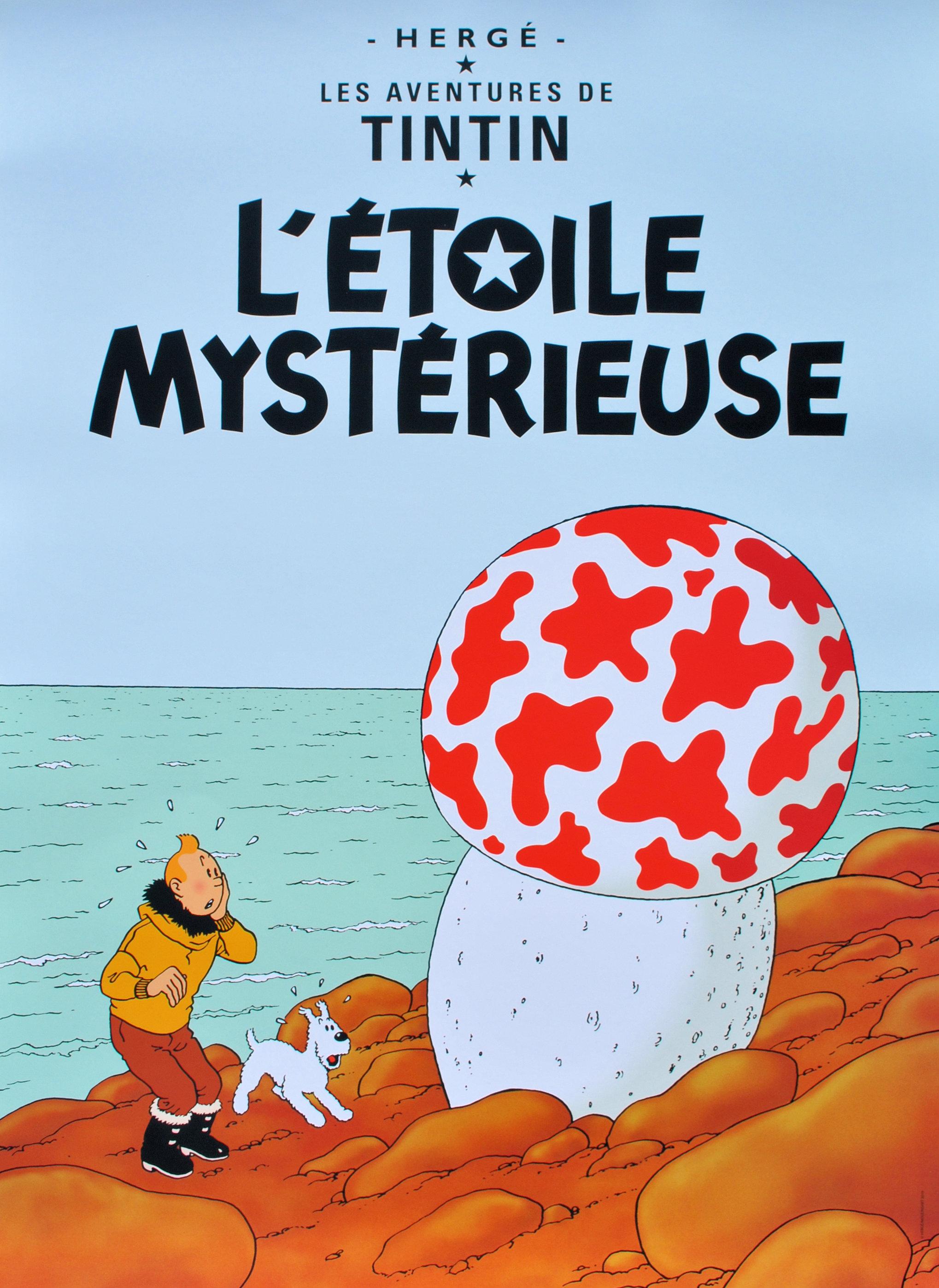 TINTIN : La estrella fugaz - Impresión oficial (Museo Tintín) - Print de Herge