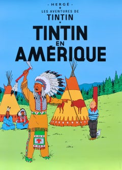 TINTIN : Tintin In America - Official print (Tintin Museum)