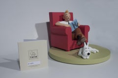 'Tintin chez lui avec Milou' Sculpture 2018