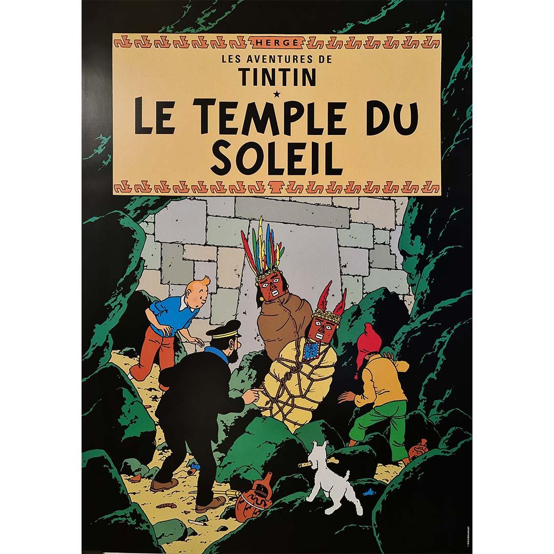 Beautiful poster of Hergé and the adventures of Tintin - Prisoners of the Sun - Print by Herge