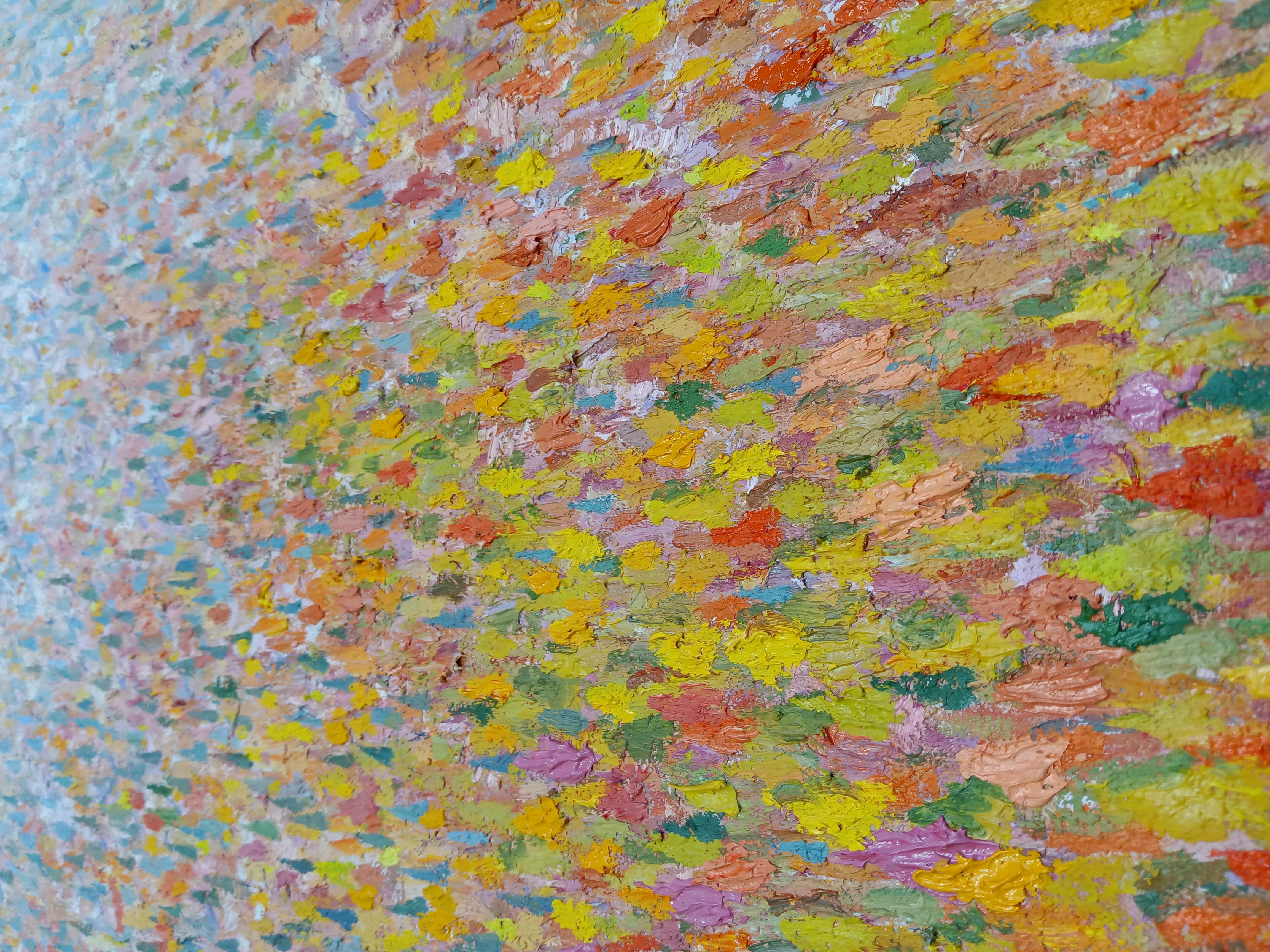 Echi d'autunno   42 X 49 - Landscape Painting Grigio di Heriberto Mora