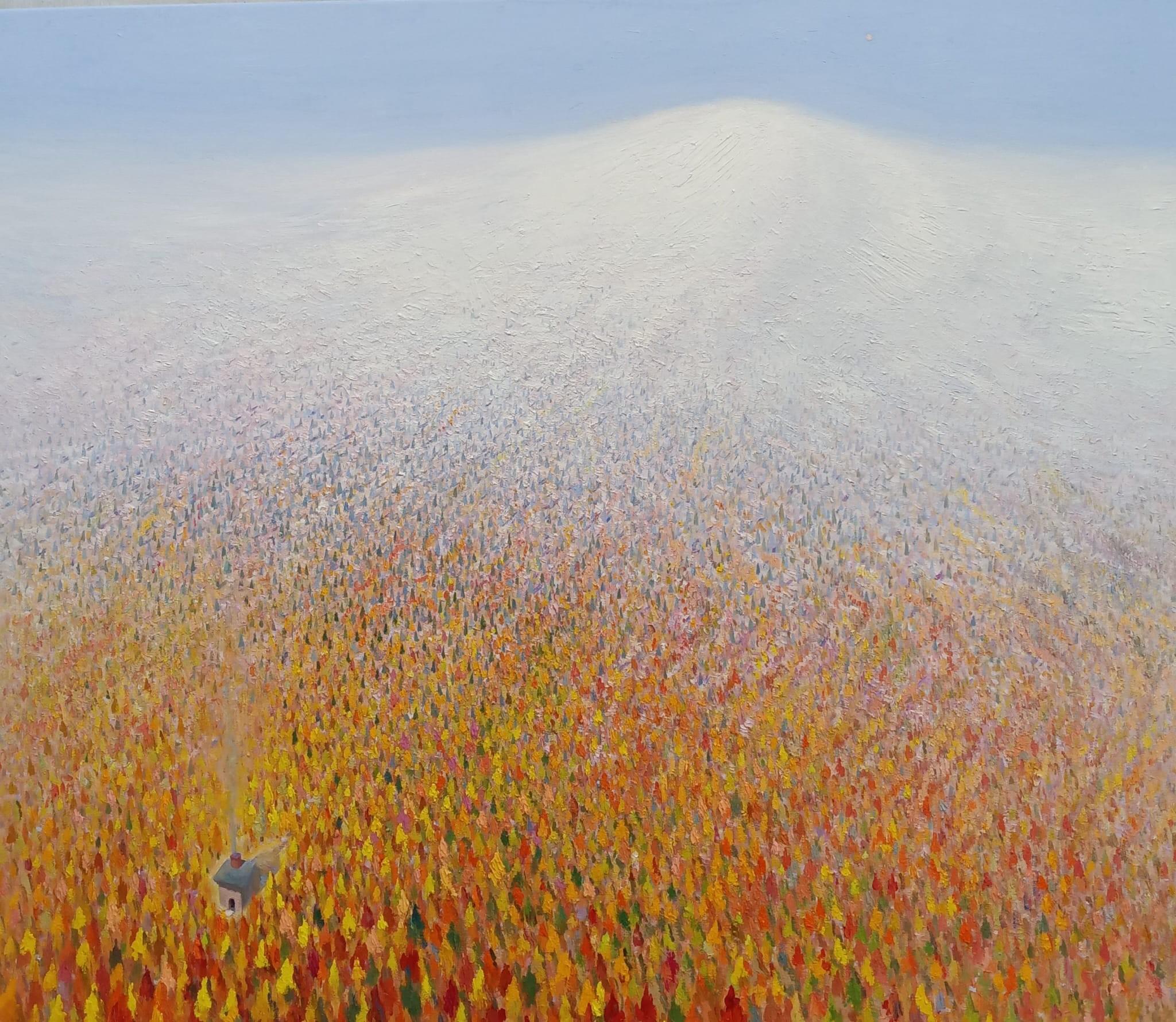 Landscape Painting di Heriberto Mora - Echi d'autunno   42 X 49