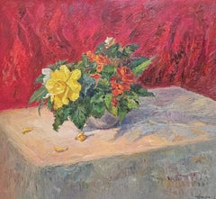 Still Life with Flowers 28 X 31