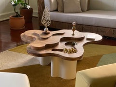 Herida Table - Tropical Depression, handmade Dragon wood and metal coffee table