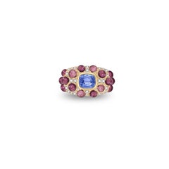 Ring „Heritage Blue Sapphire“ aus Gold, Turmalin und Diamanten von MARIANNE CANARELLI