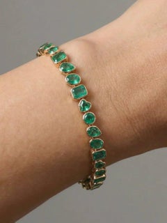 Heritage Emerald 14K (Custom) Gelbgold Tennisarmband