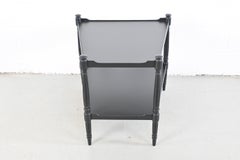 Heritage Furniture French Regency Black Lacquered Wedge Table