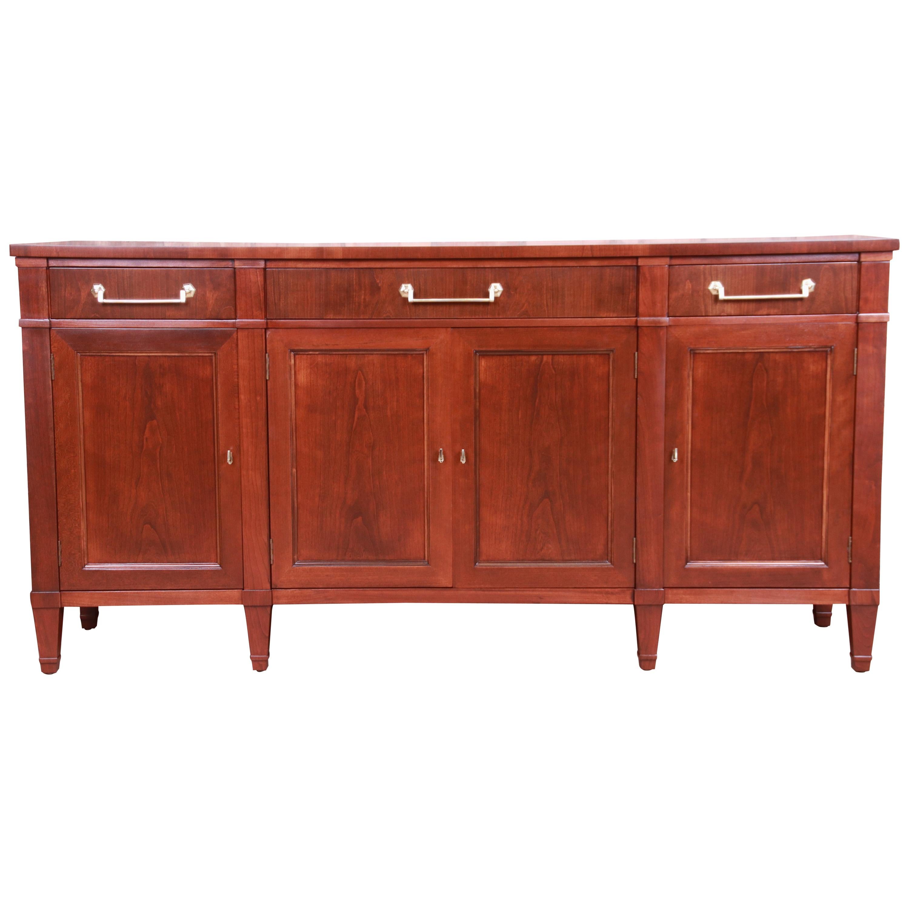 Heritage Henredon French Regency Cherry Sideboard Credenza, Newly Refinished