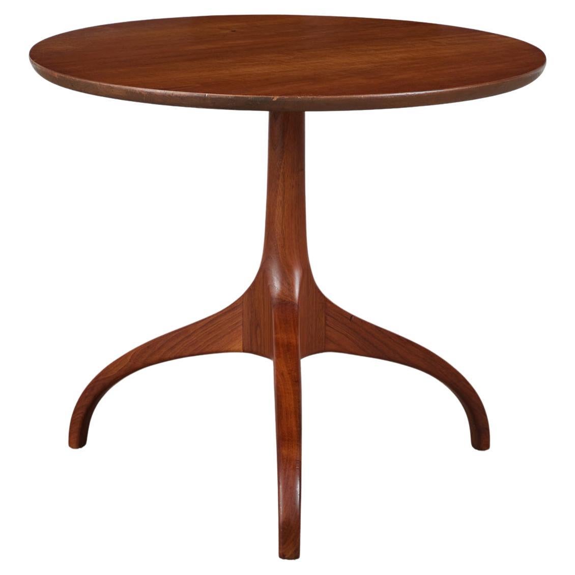 Heritage-Henredon Sculpted Walnut Side Table