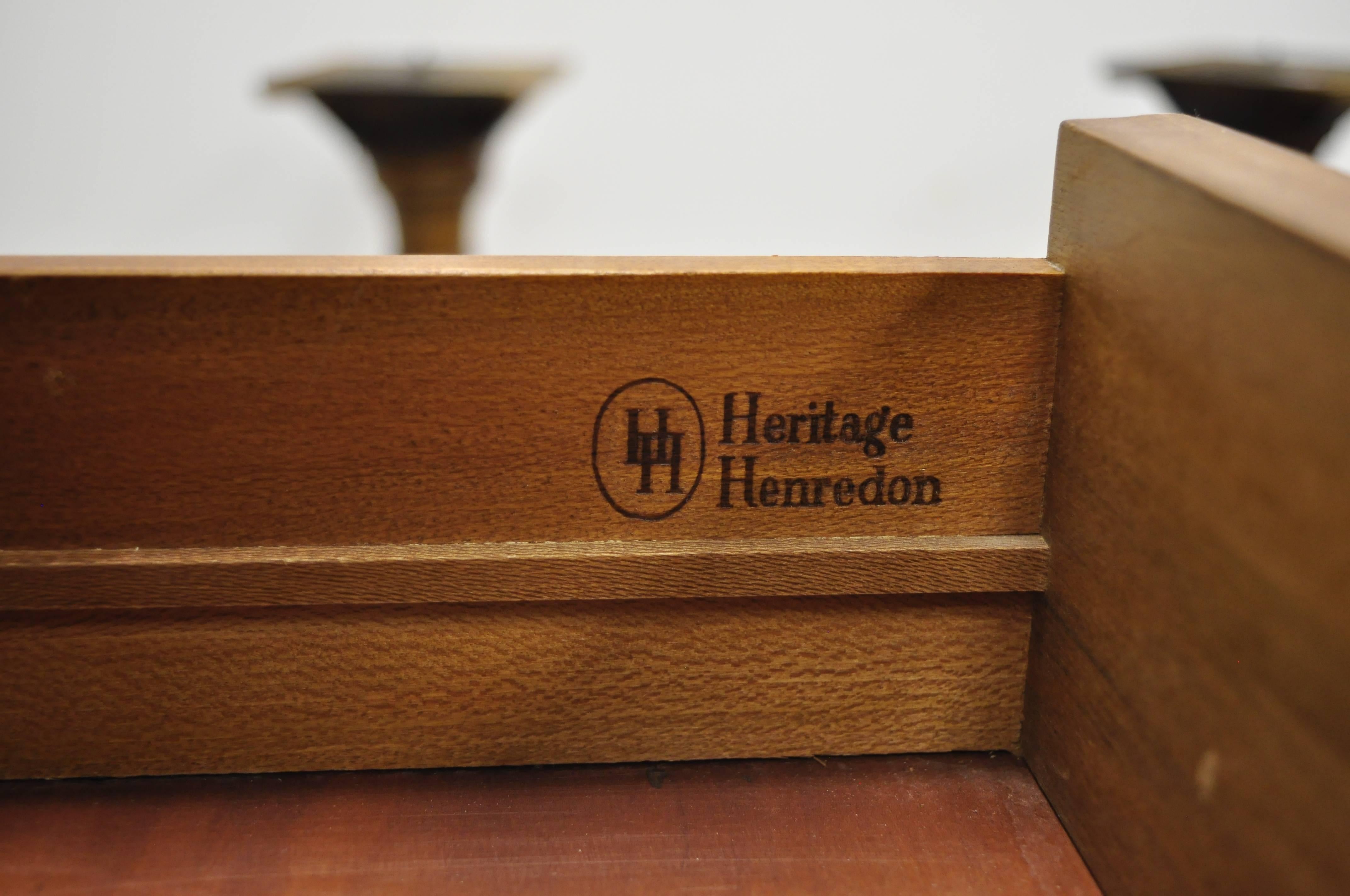 Mid-20th Century Heritage Henredon Walnut Mid-Century Modern Chest of Drawers Long Dresser
