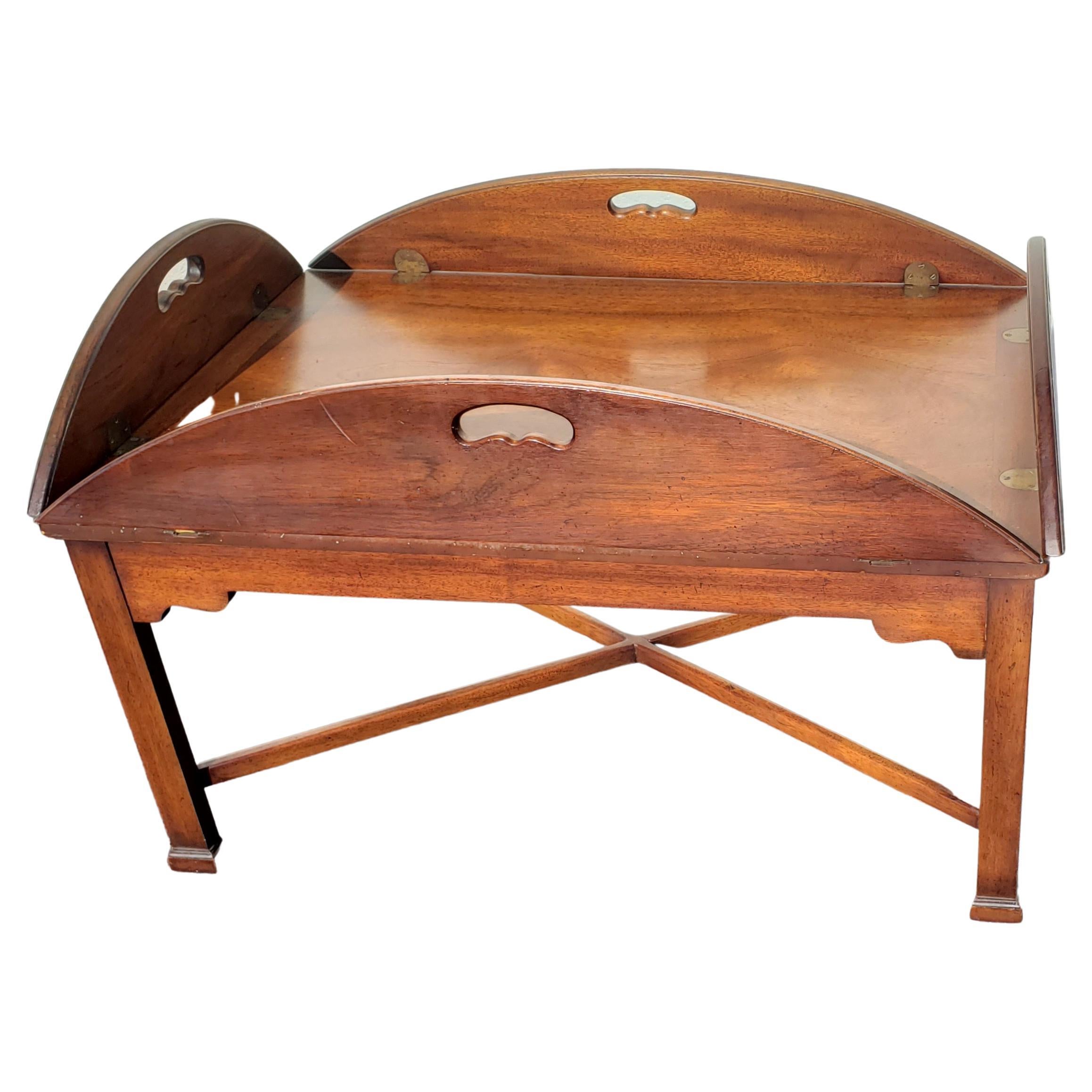 Mid-Century Modern Heritage Mahogany Butler's Coffee Tray Table, Circa 1960s