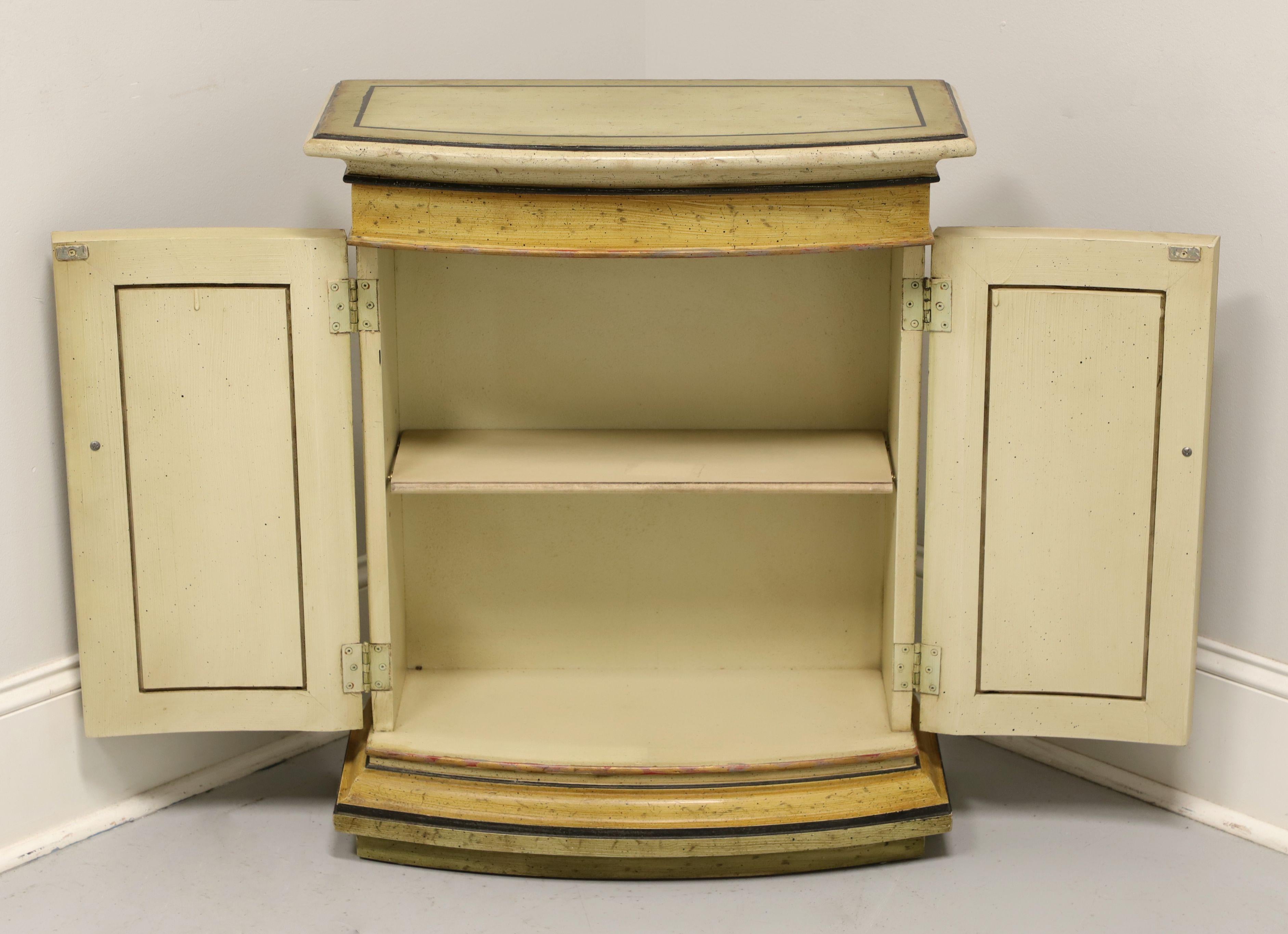 HERITAGE Mid 20th Century Painted and Distressed Console Cabinet In Good Condition In Charlotte, NC