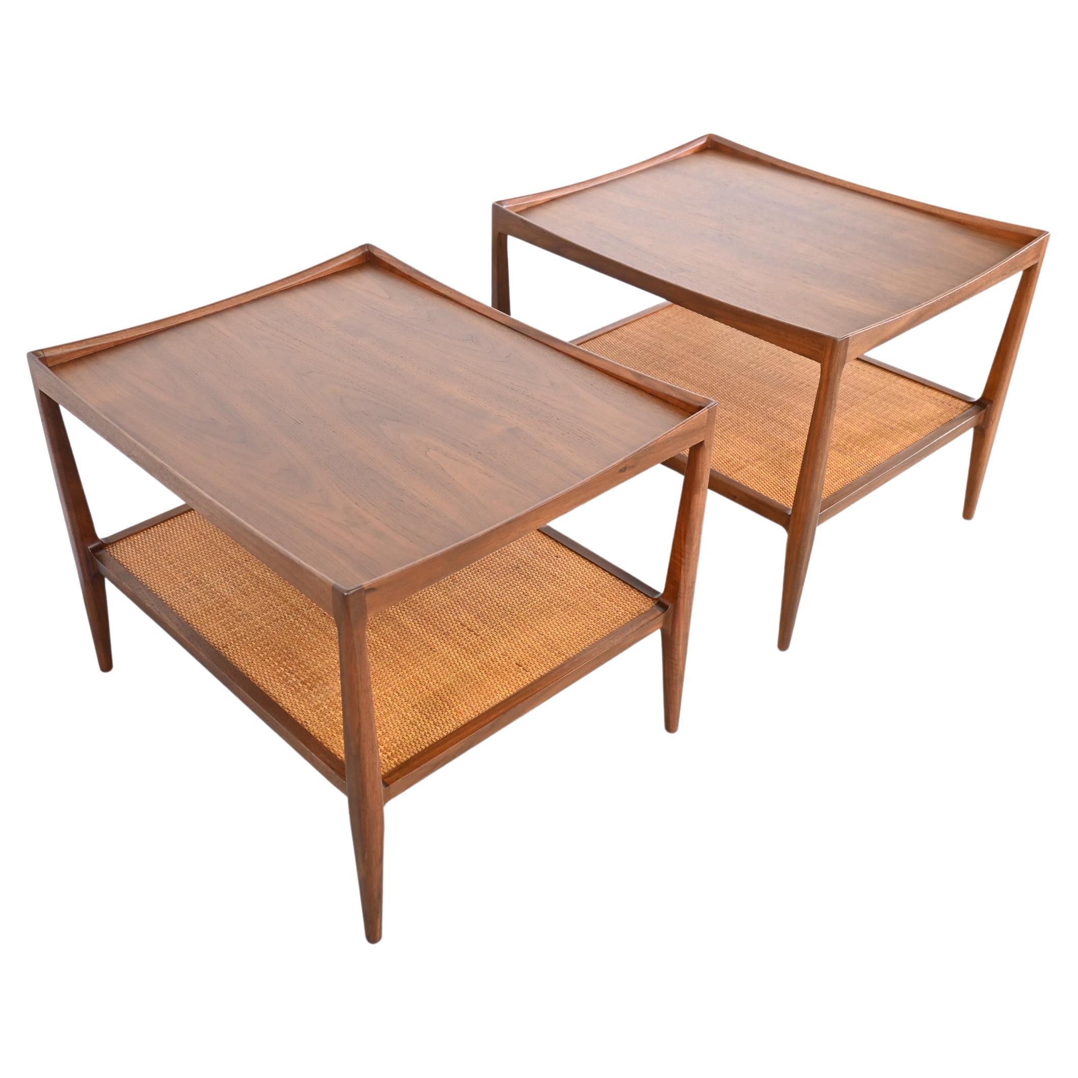 Heritage Mid-Century Modern Pair of End Tables