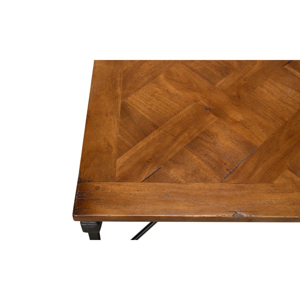 Contemporary Heritage Parquet Square Coffee Table For Sale