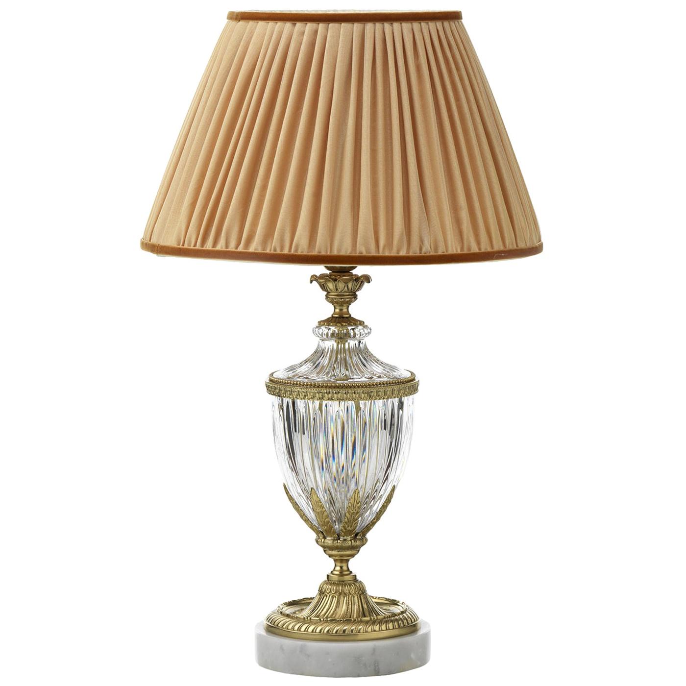 Lampe de table Heritage rose et or