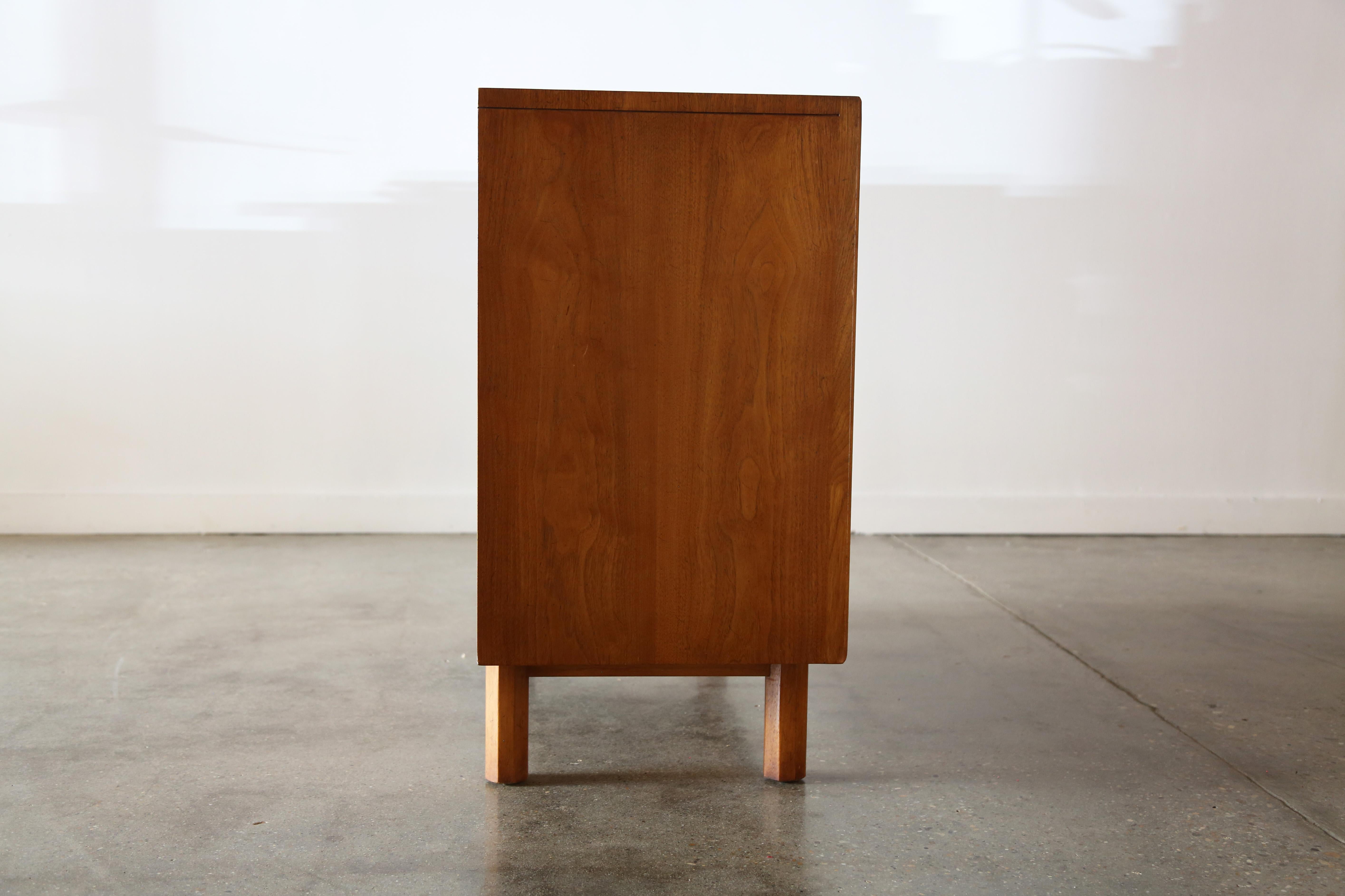 Heritage Walnut and Oak Designer Cabinet with Sculpted Front 4