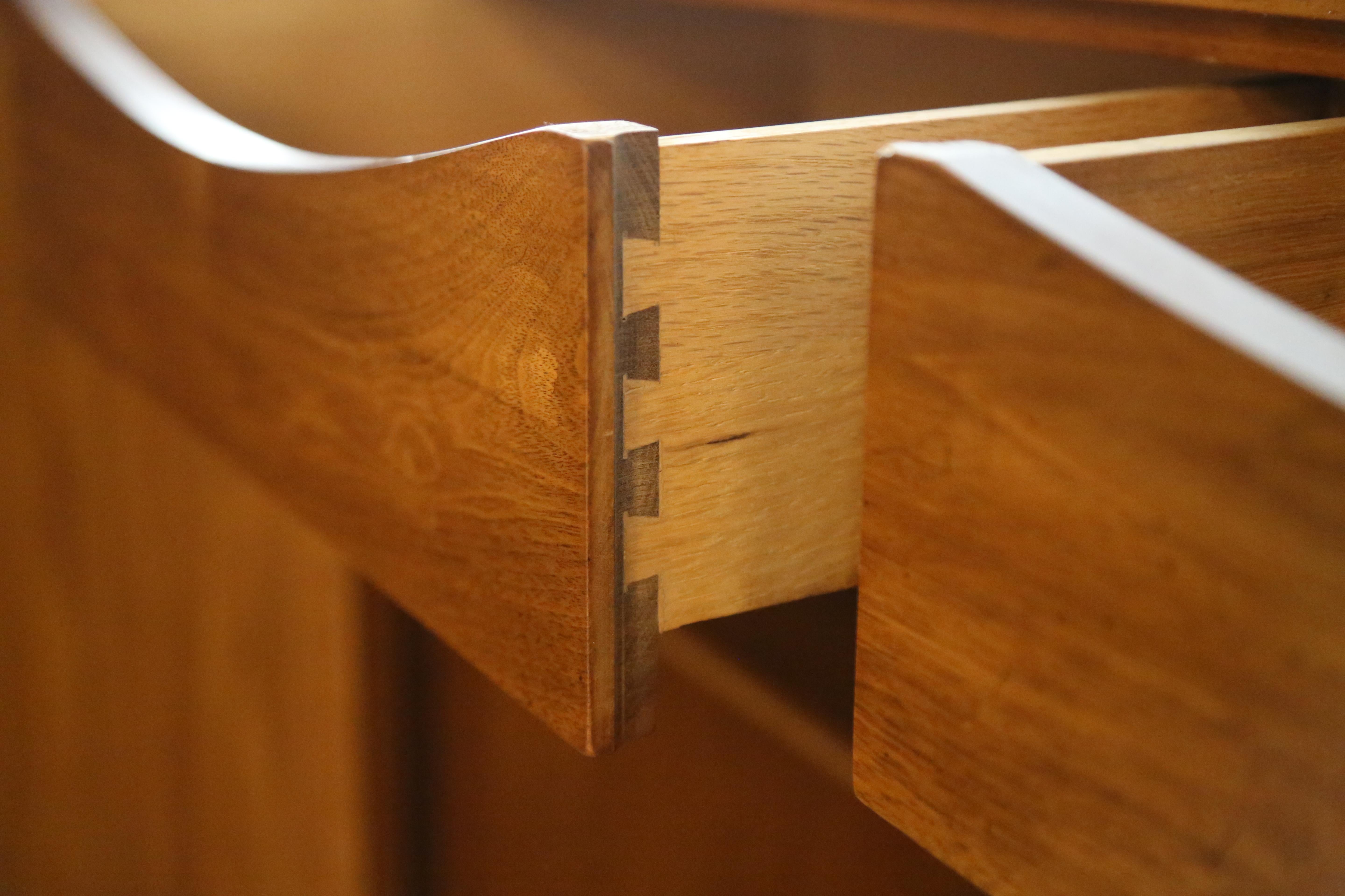 Heritage Walnut and Oak Designer Cabinet with Sculpted Front 3