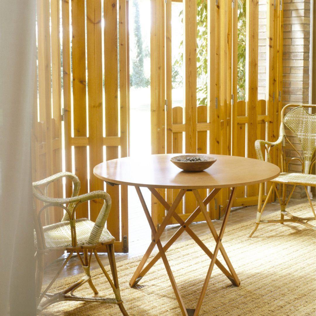 Mid-Century Modern Heritage & Webb table réglable Subeybaja en chêne naturel pour Santa & Cole en vente