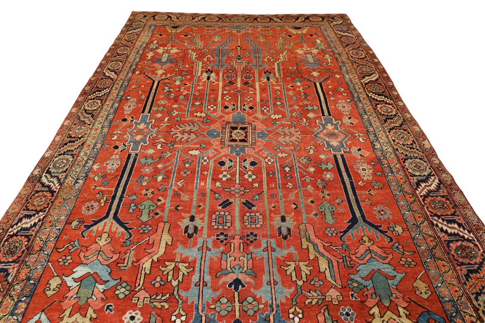 Persian Heriz Antique rug Gallery-Size - 8'8