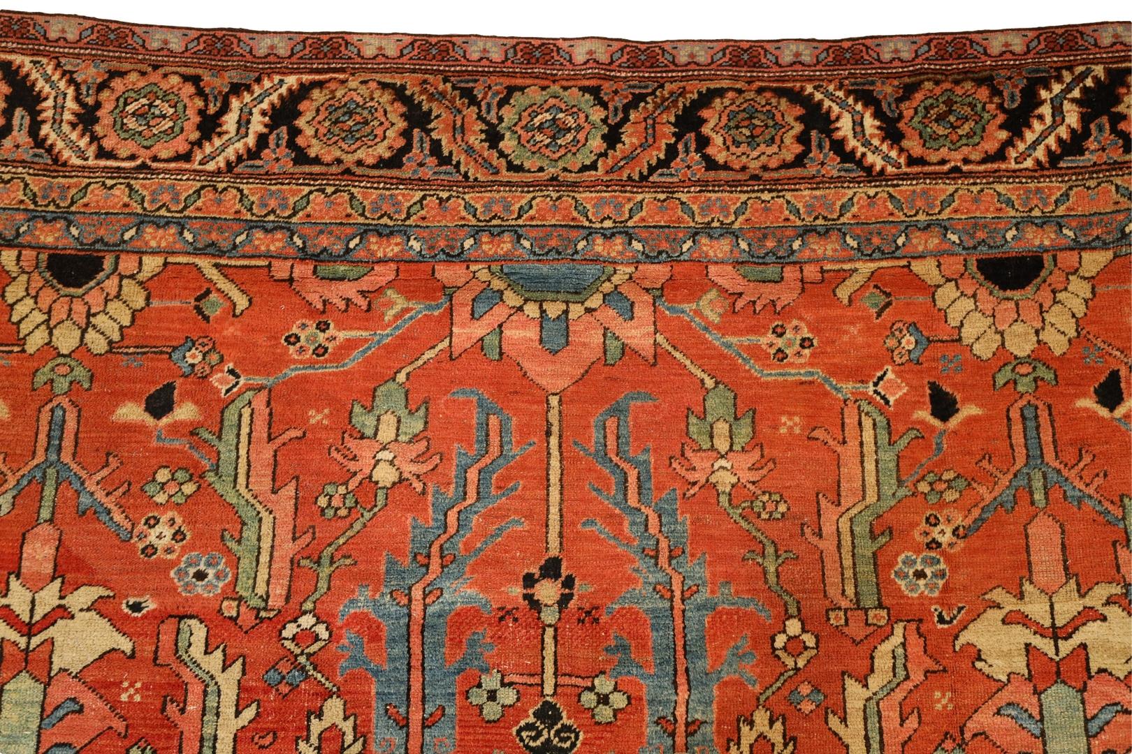 20th Century Heriz Antique rug Gallery-Size - 8'8