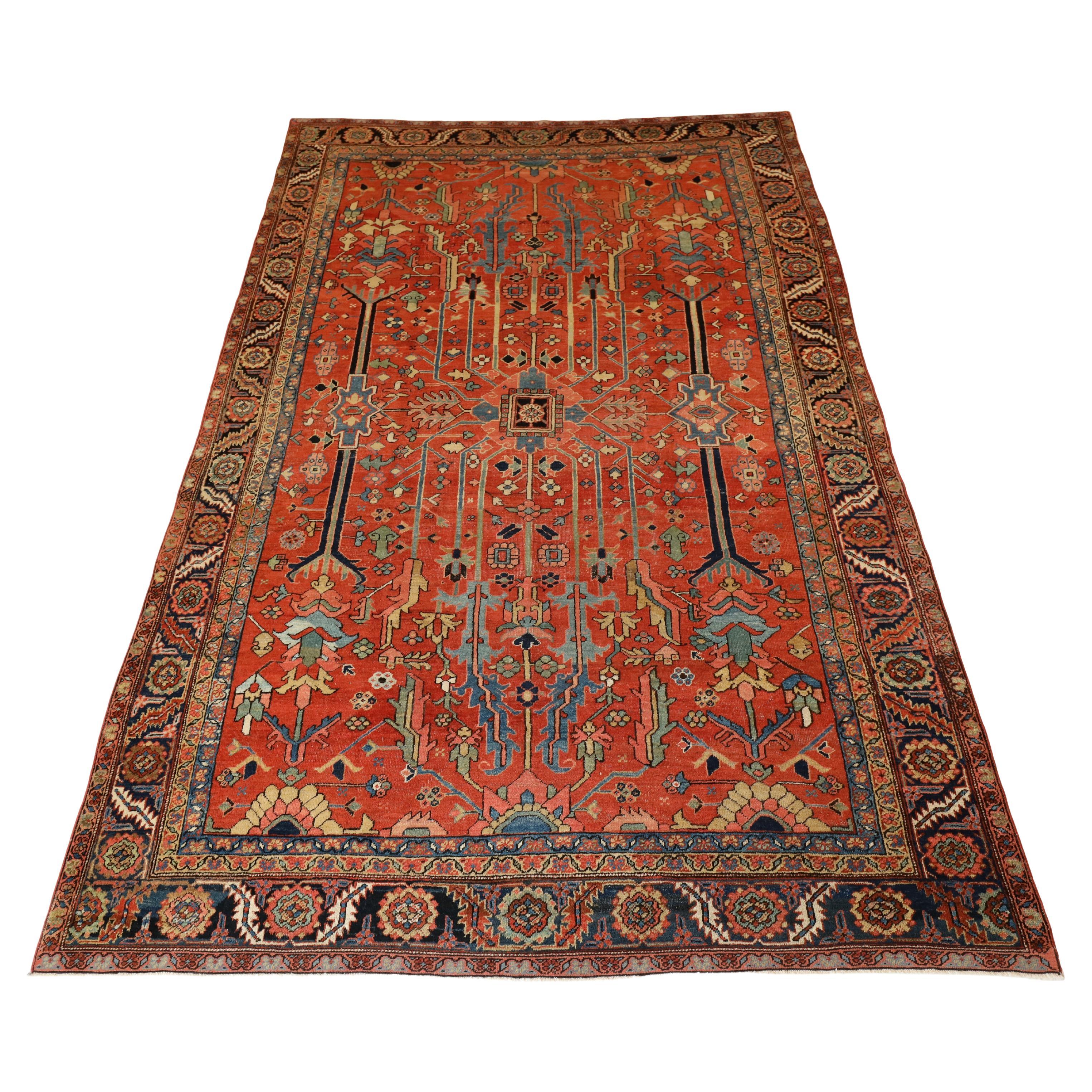 Heriz Antique rug Gallery-Size - 8'8" x 13'4" For Sale