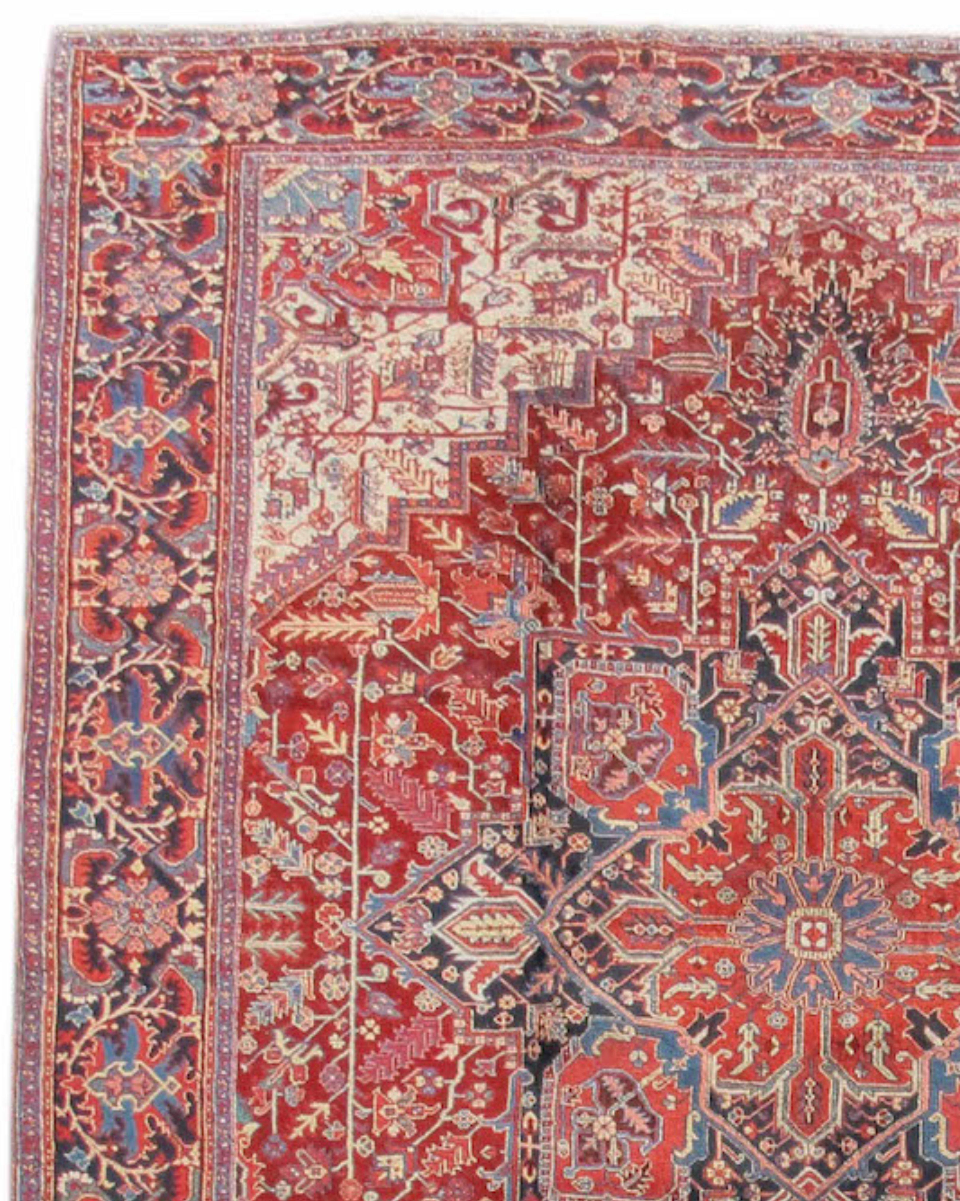 Hand-Knotted Heriz Carpet, 2nd Quarter 20th Century For Sale