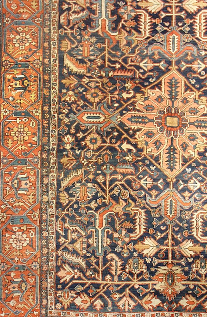 Hand-Woven Heriz Carpet