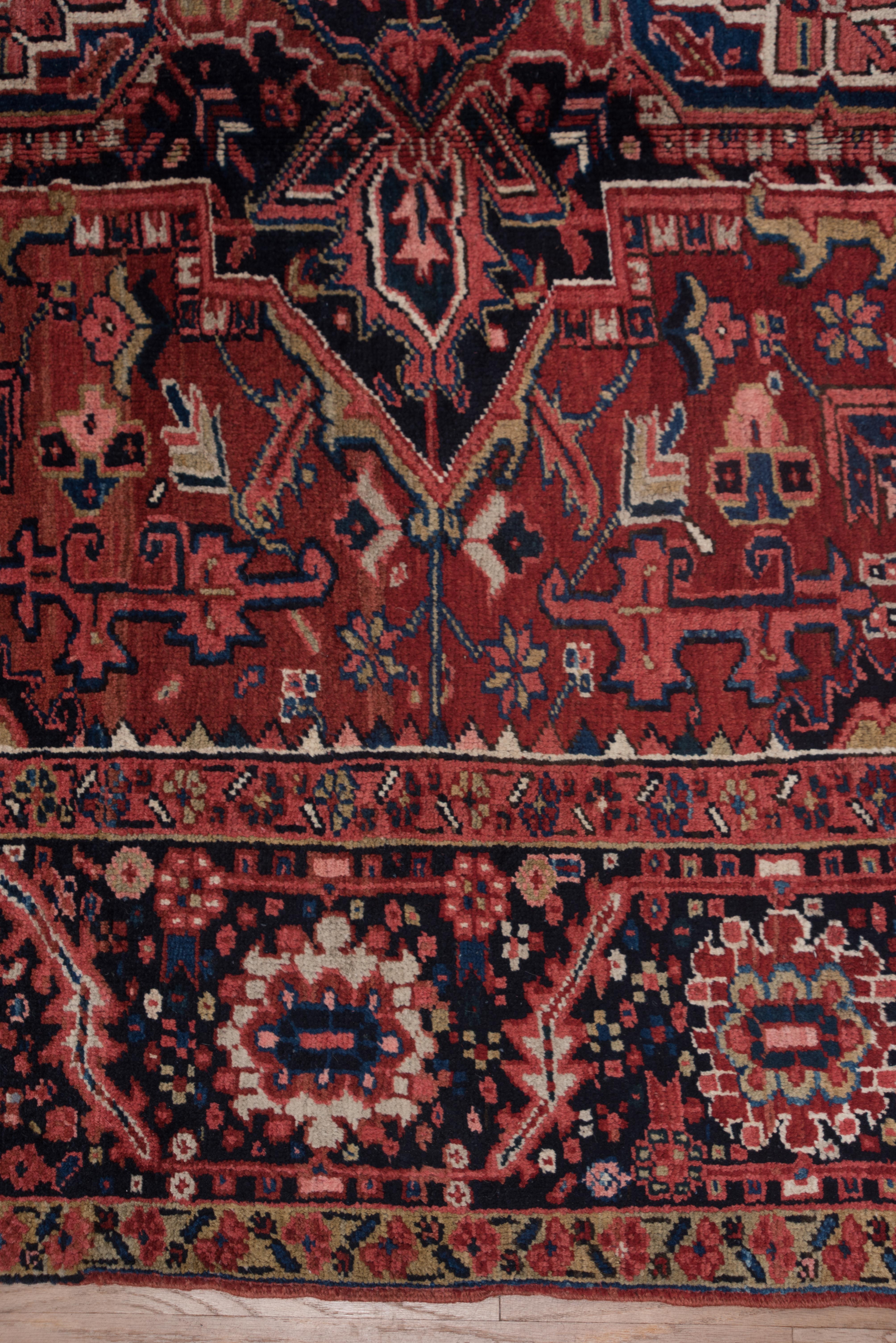 Persian Heriz Carpet, Red Field, circa 1930s For Sale