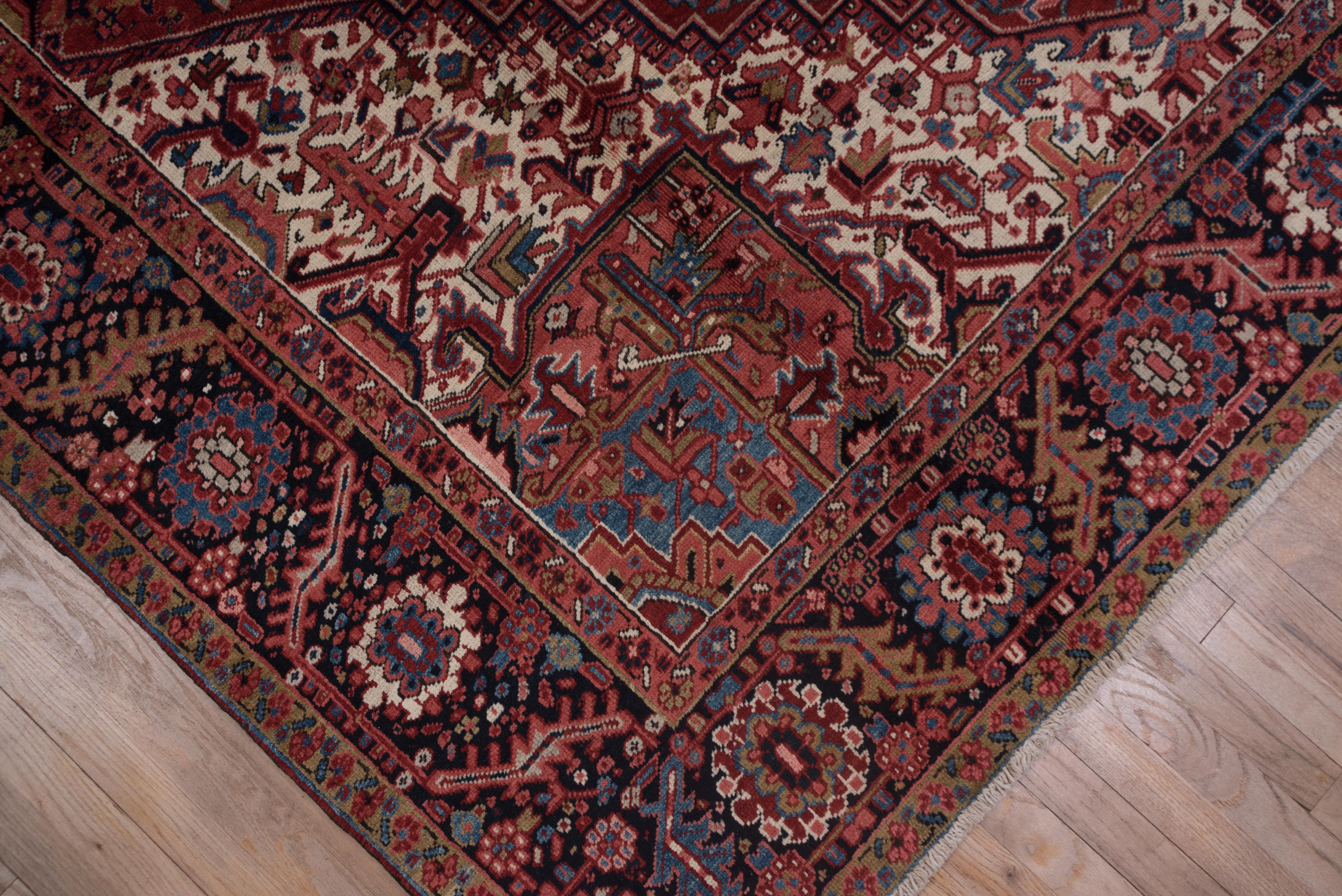 Mid-20th Century Heriz Carpet, Red Field, circa 1930s For Sale