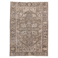 Heriz Carpet with A Chocolate Medallion