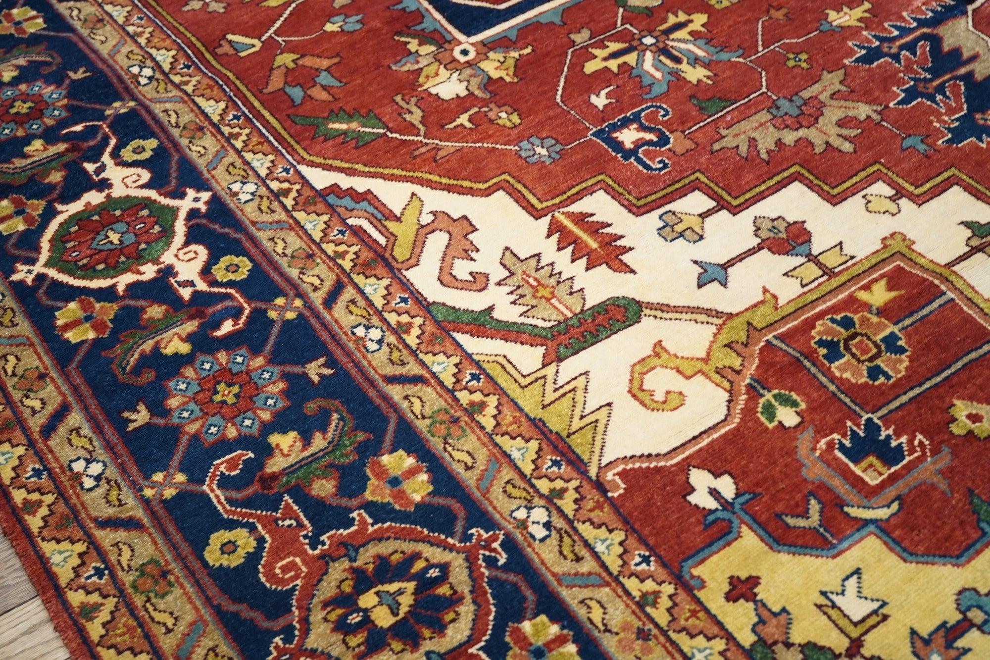 Wool Heriz Design Rug 11'7'' x 18'0