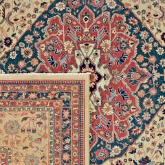 HERIZ hand knotted wool - rug - carpet - 350x350 cm