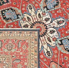 Heriz Hand Knotted Wool Rug or Carpet
