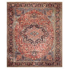 Antique Heriz Rug 11' 4" x13' 10"
