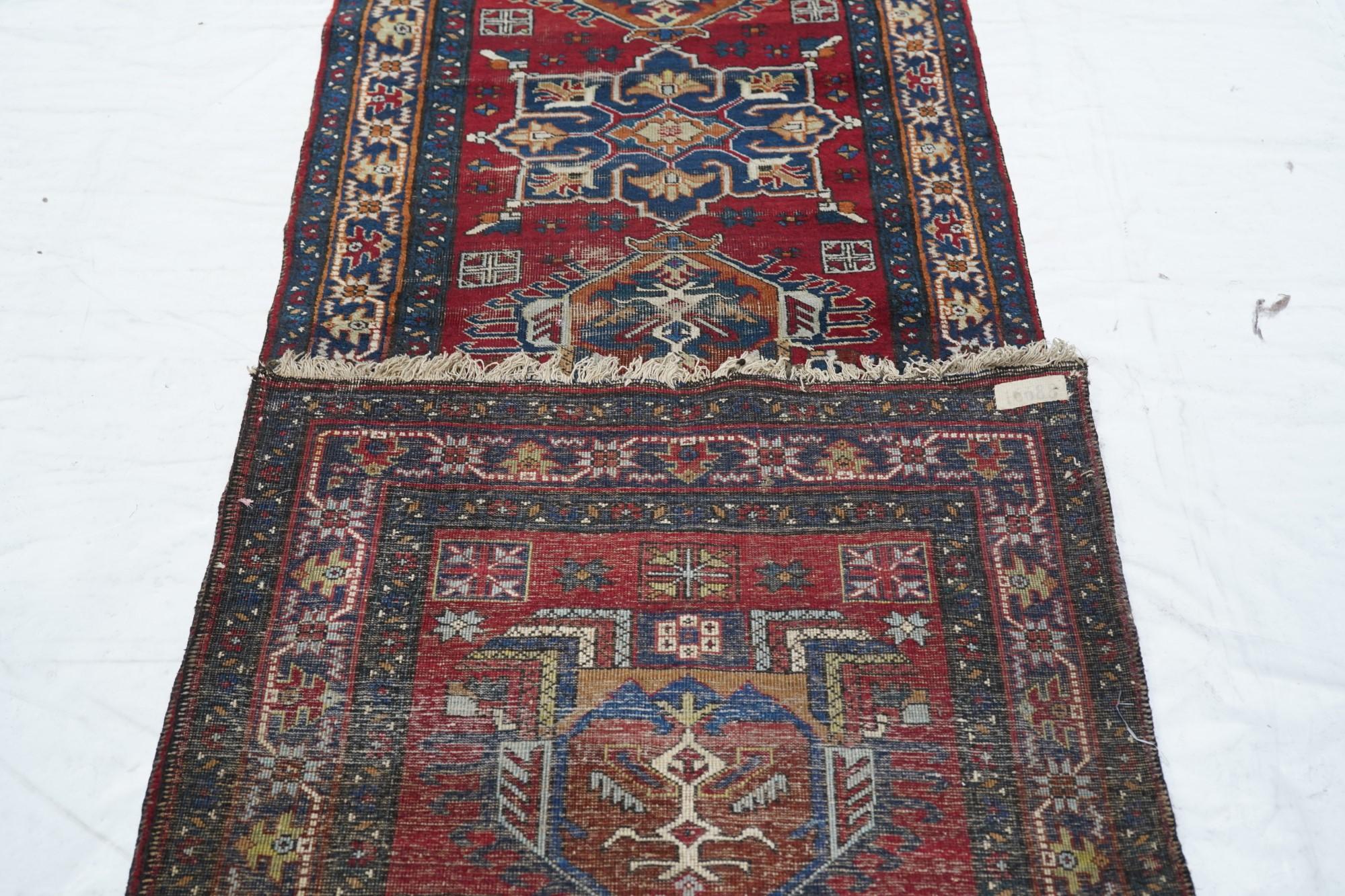 Vintage Heriz-Läufer im Vintage-Stil 2'9'' x 15'0'' im Angebot 4