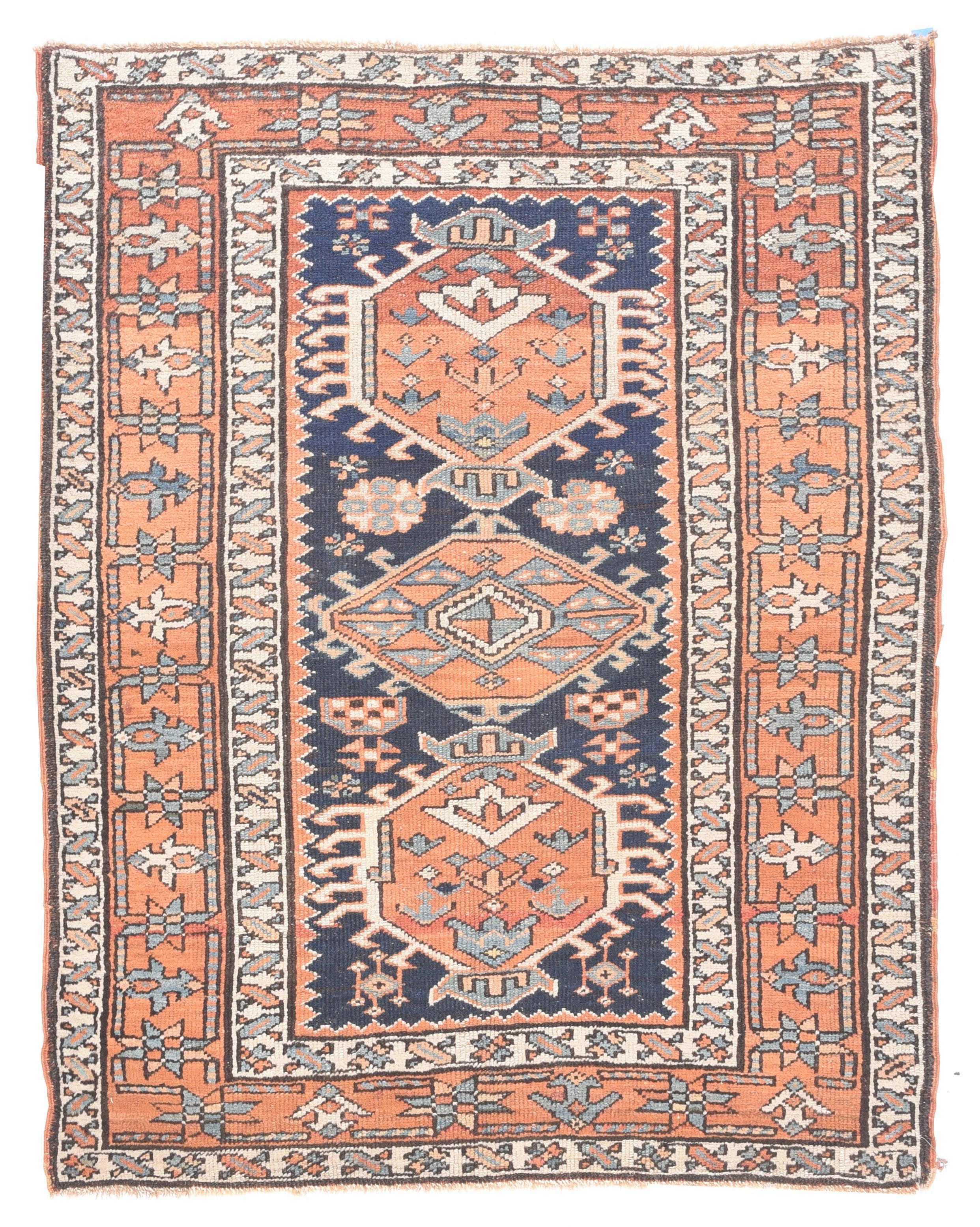 Pakistani Heriz Rug 3'4'' x 4'3'' For Sale