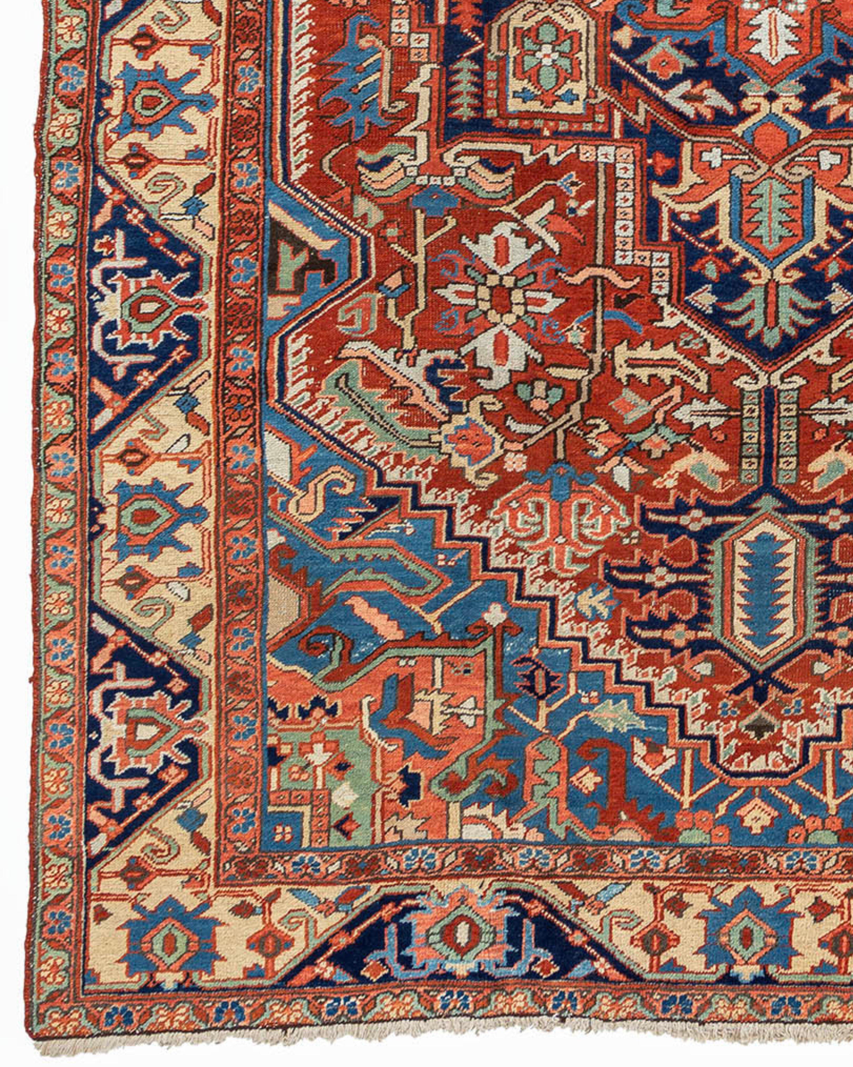 Hand-Knotted Heriz Rug, Early 20th century