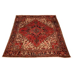 Tapis semi-ancien Heriz - 8'0" x 8'8"