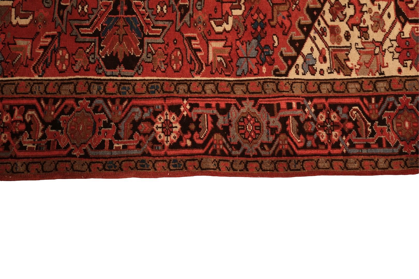 Wool Heriz Vintage Rug - 6'5