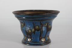 Herman A. Kähler Kunstobjekt Keramischer Blumentopf Dänemark Anfang 20.