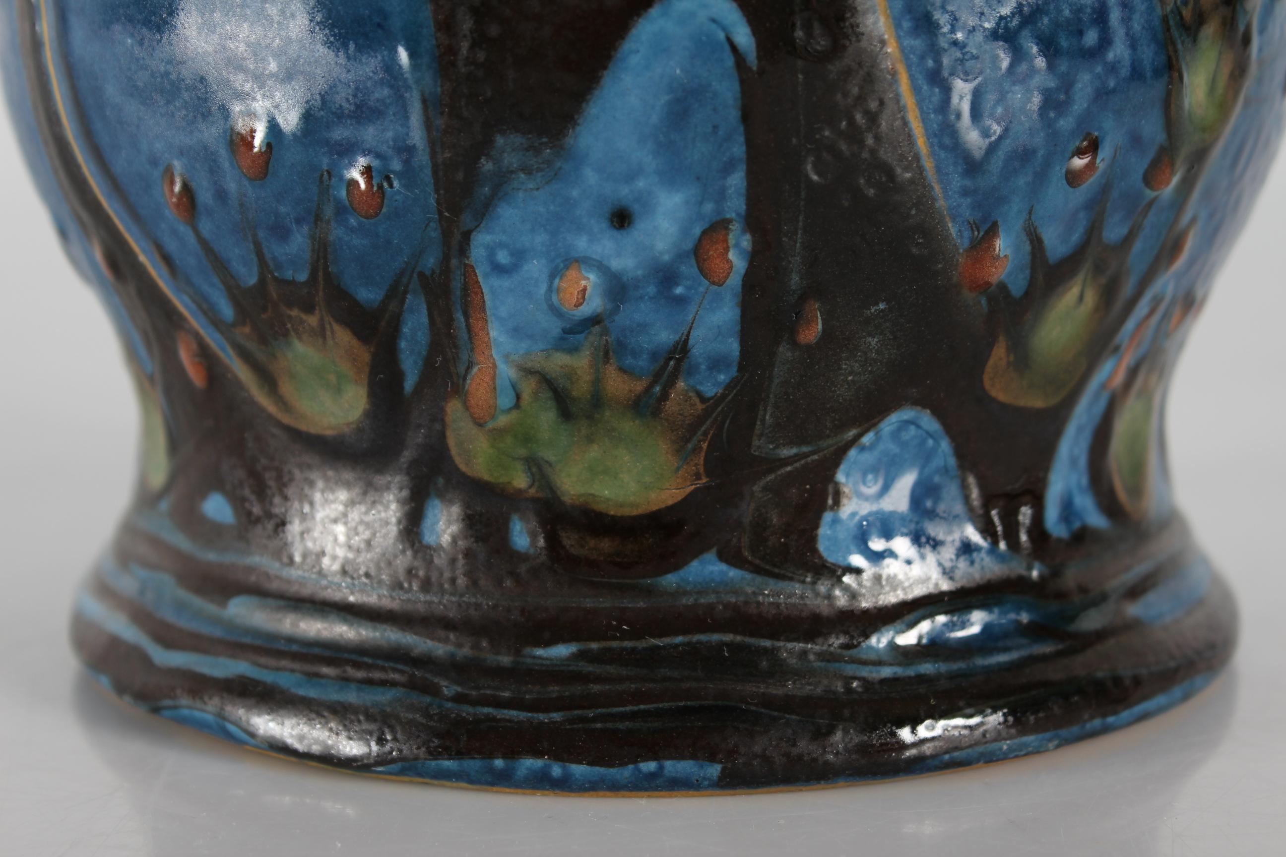 Danish Herman A. Kähler Art Object Ceramic Flowerpot Denmark Early 20th Century For Sale