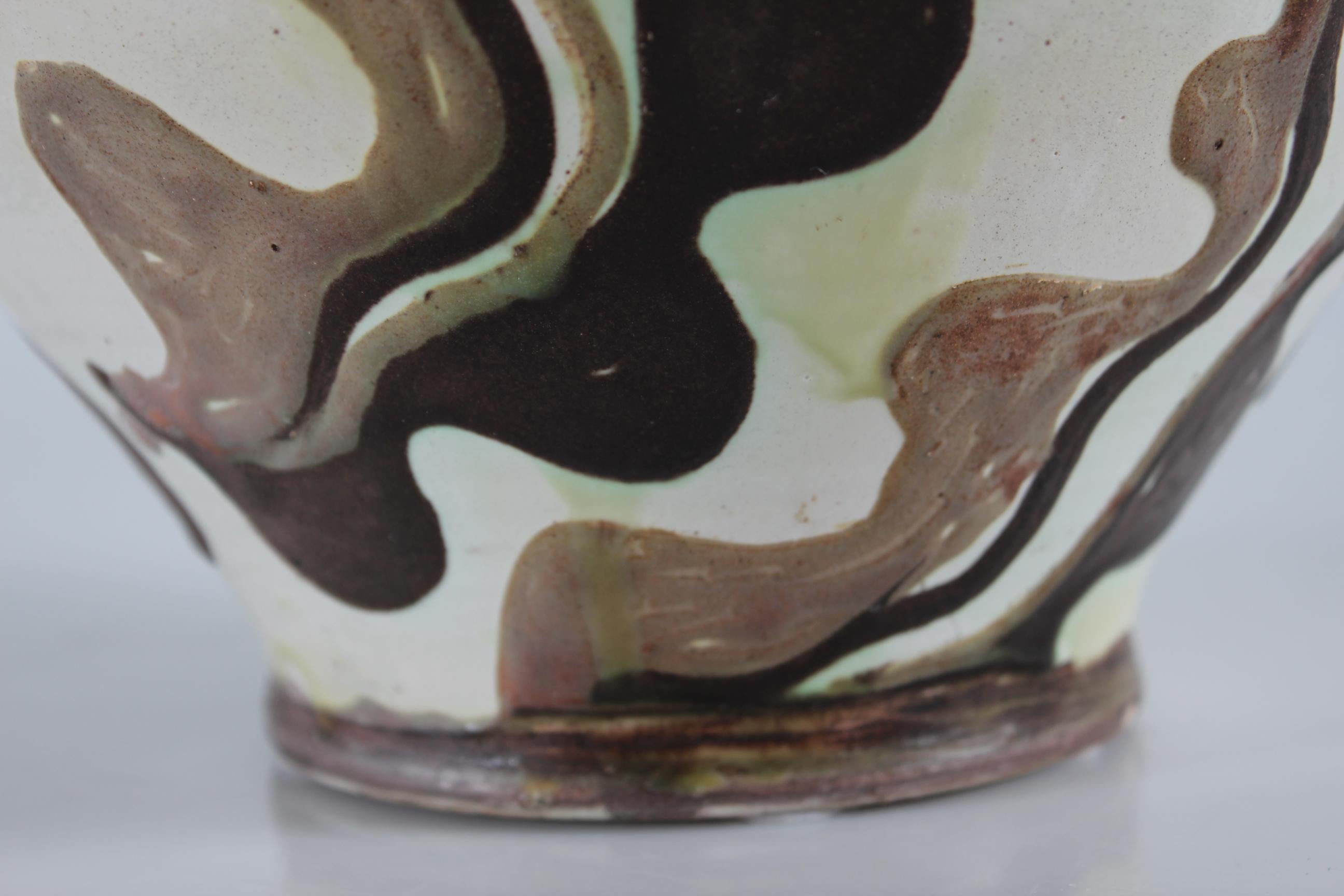 Herman A Kähler Ceramic Vase with Abstract Pattern, Early 20th Century For Sale 5