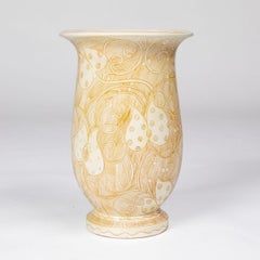 Herman A. Kähler Floor Vase – Art Deco Style Sgraffito. c. 1920–30