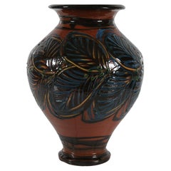 Herman A. Kähler LARGE Vase de sol HAK Danemark Début du 20e siècle