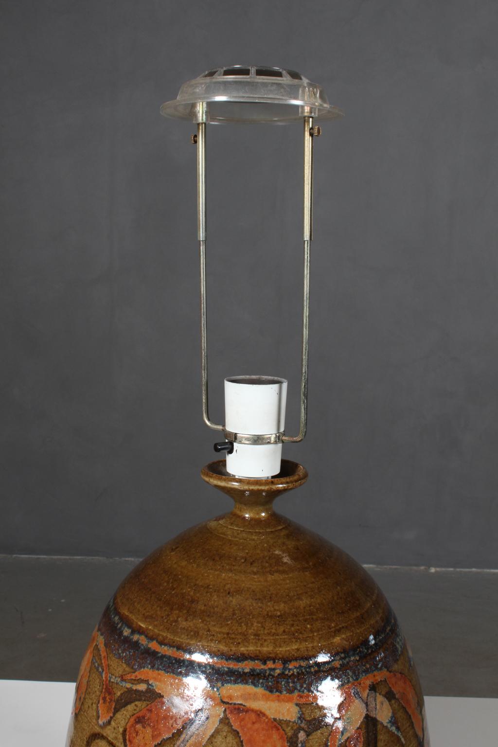 Danish Herman A. Kähler Table Lamp