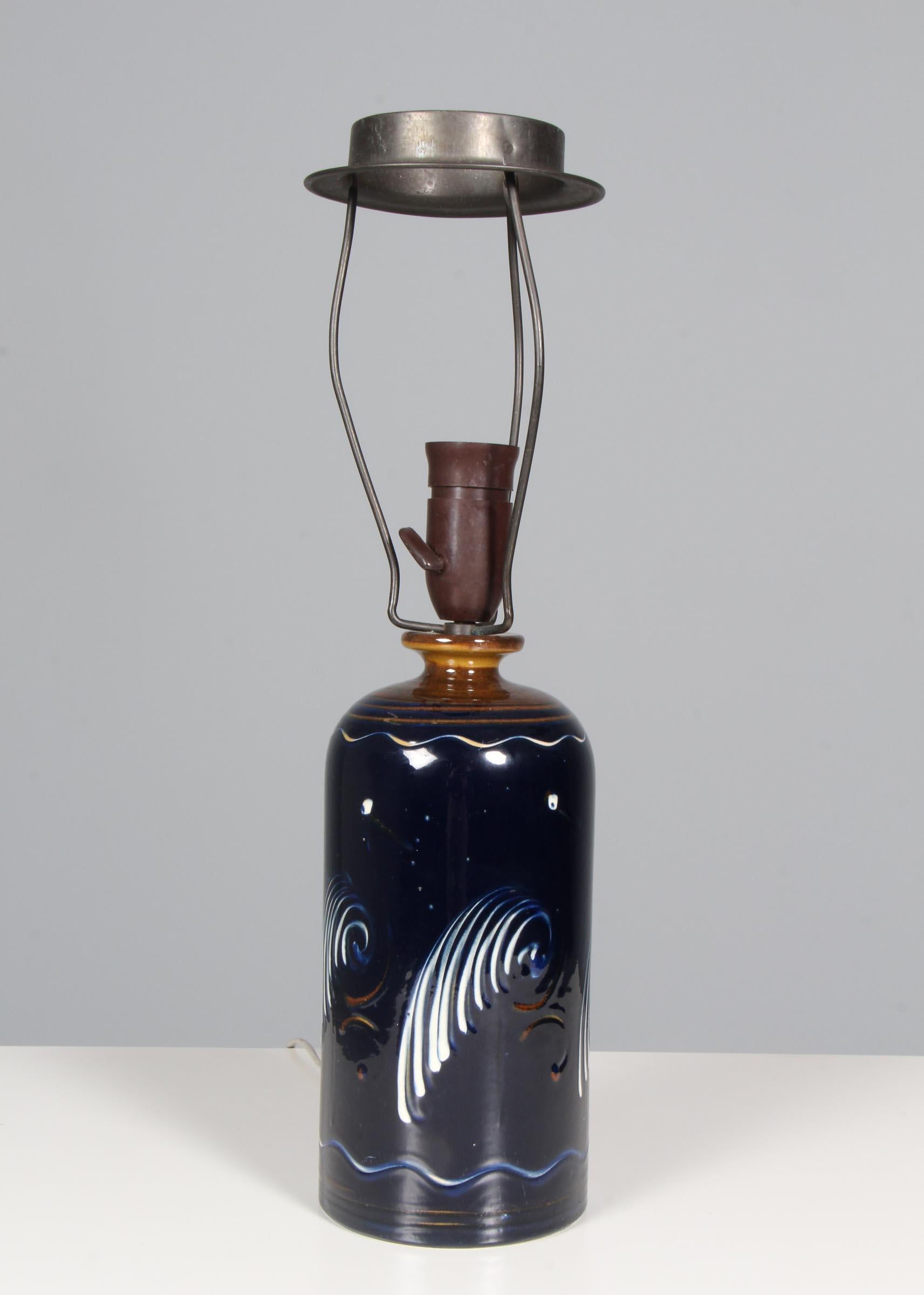 Herman A. Kähler Table Lamp For Sale