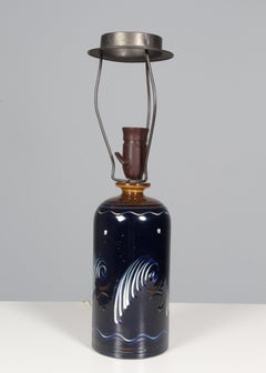 Antique Herman A. Kähler Table Lamp