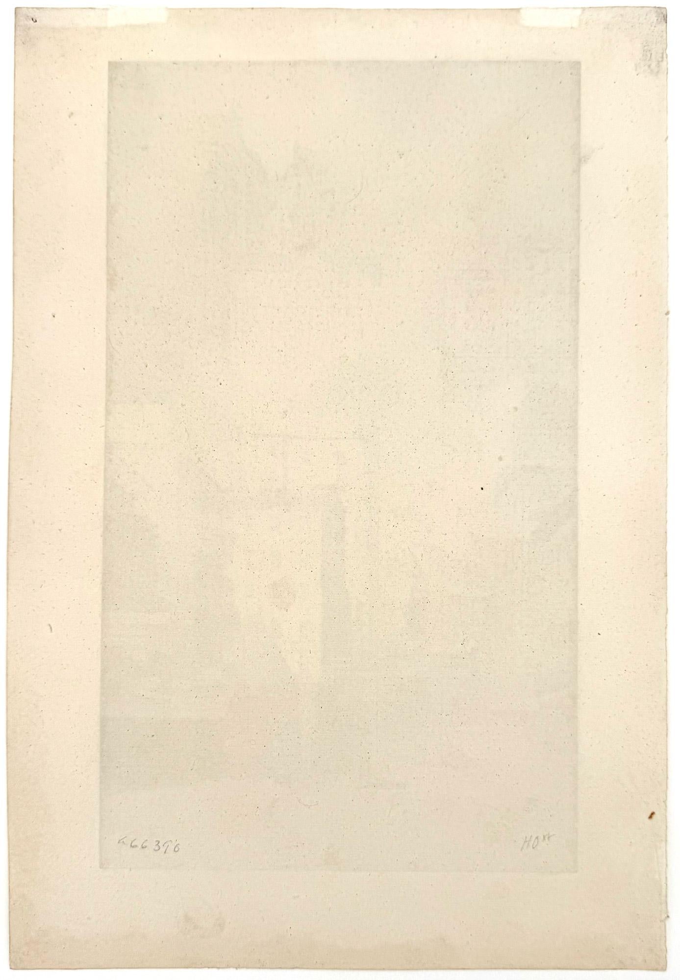 Cortland Street - American Modern Print by Herman Armour Webster