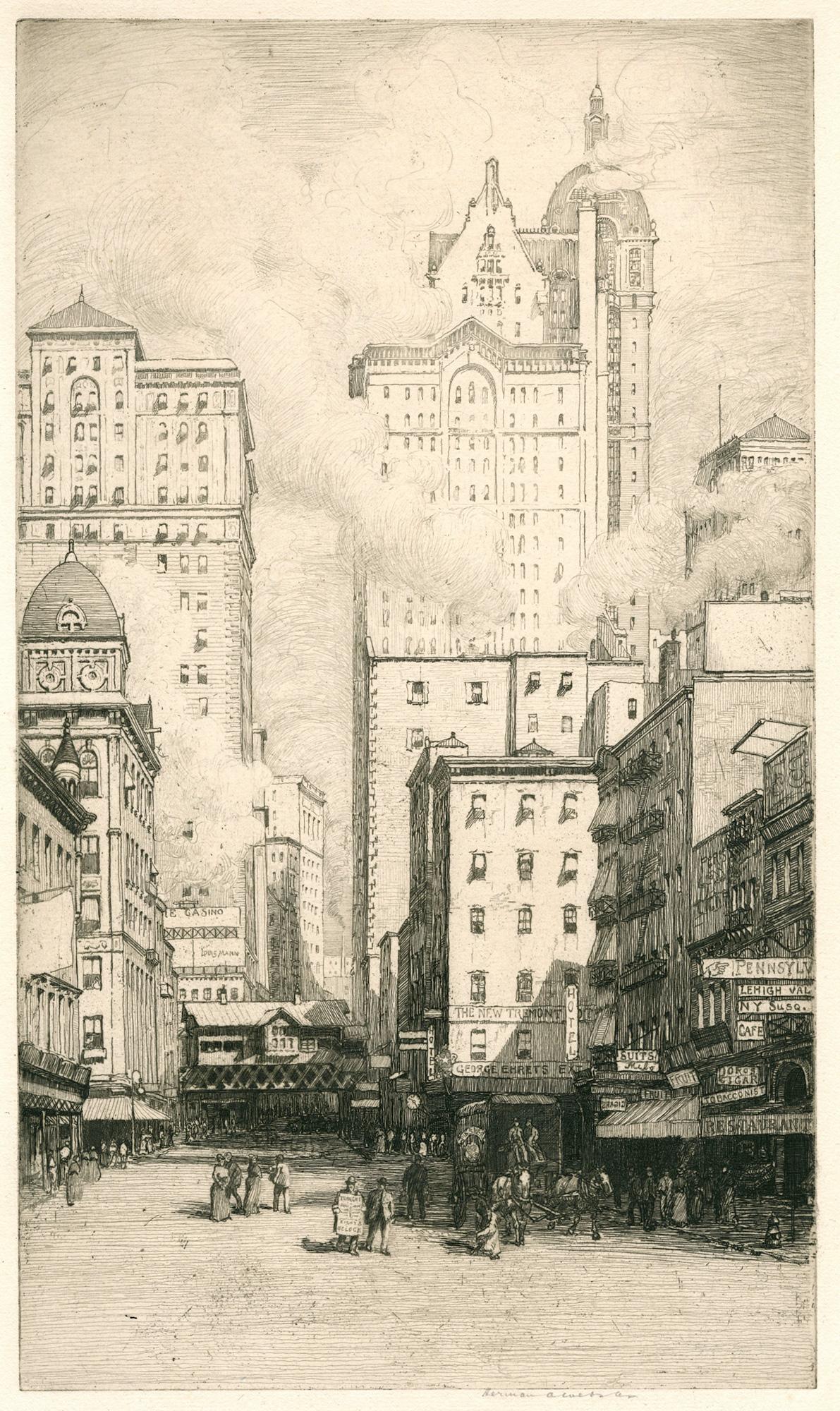 Landscape Print Herman Armour Webster - Rue Cortland